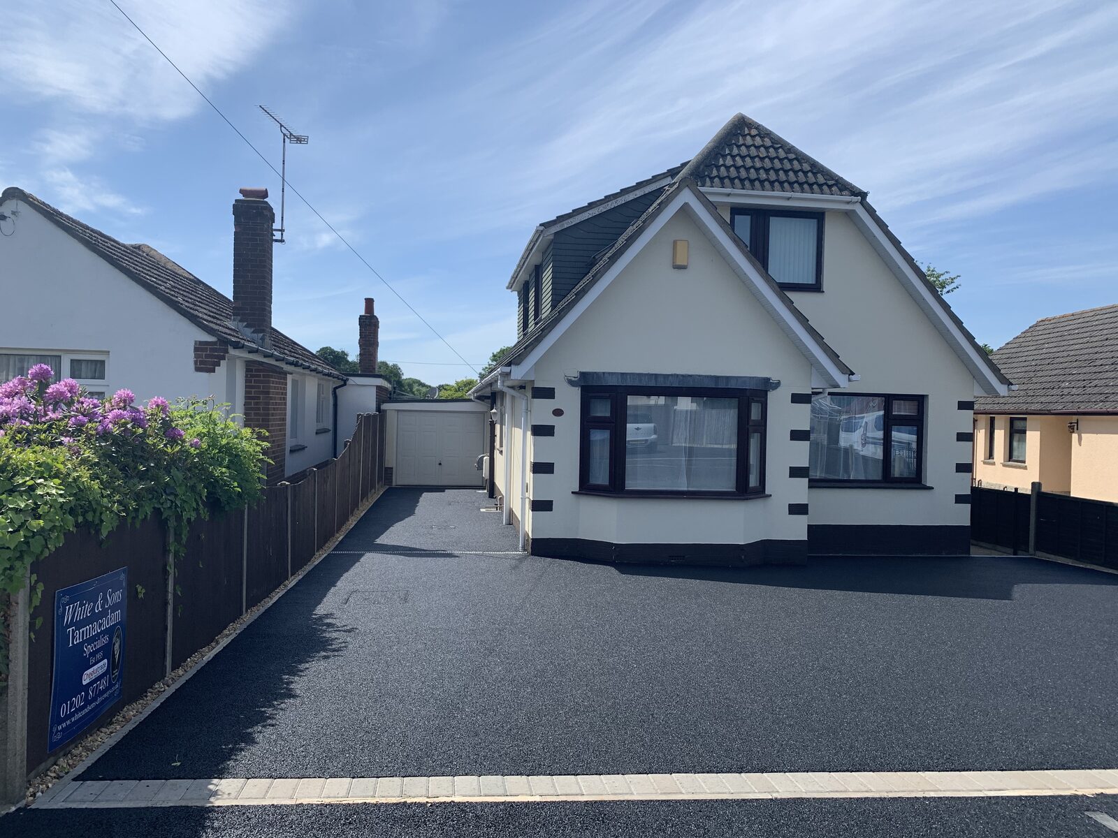 Asphalt driveway