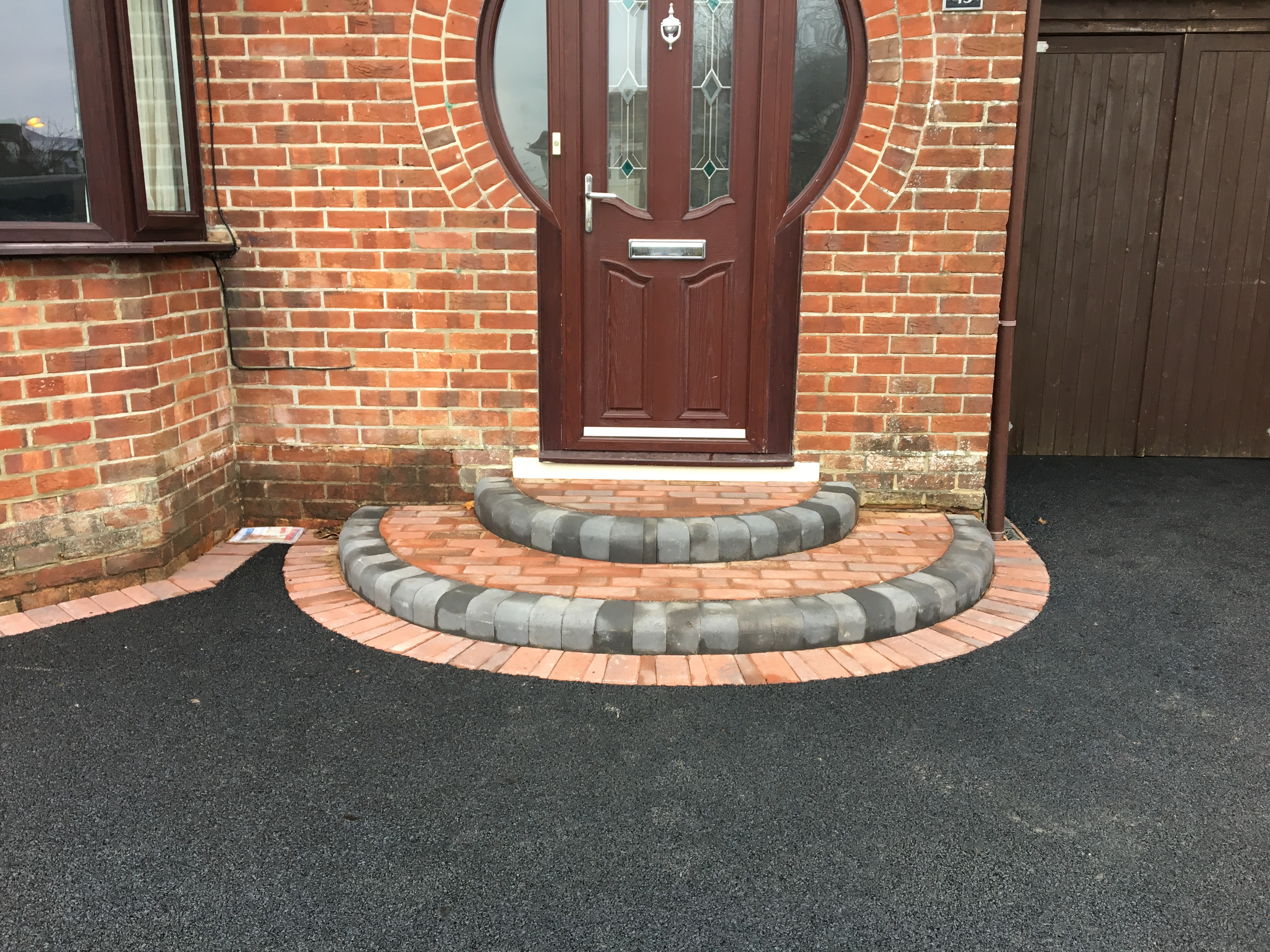 Completed block paved driveway installed by White & Sons in Dorset & Hampshire