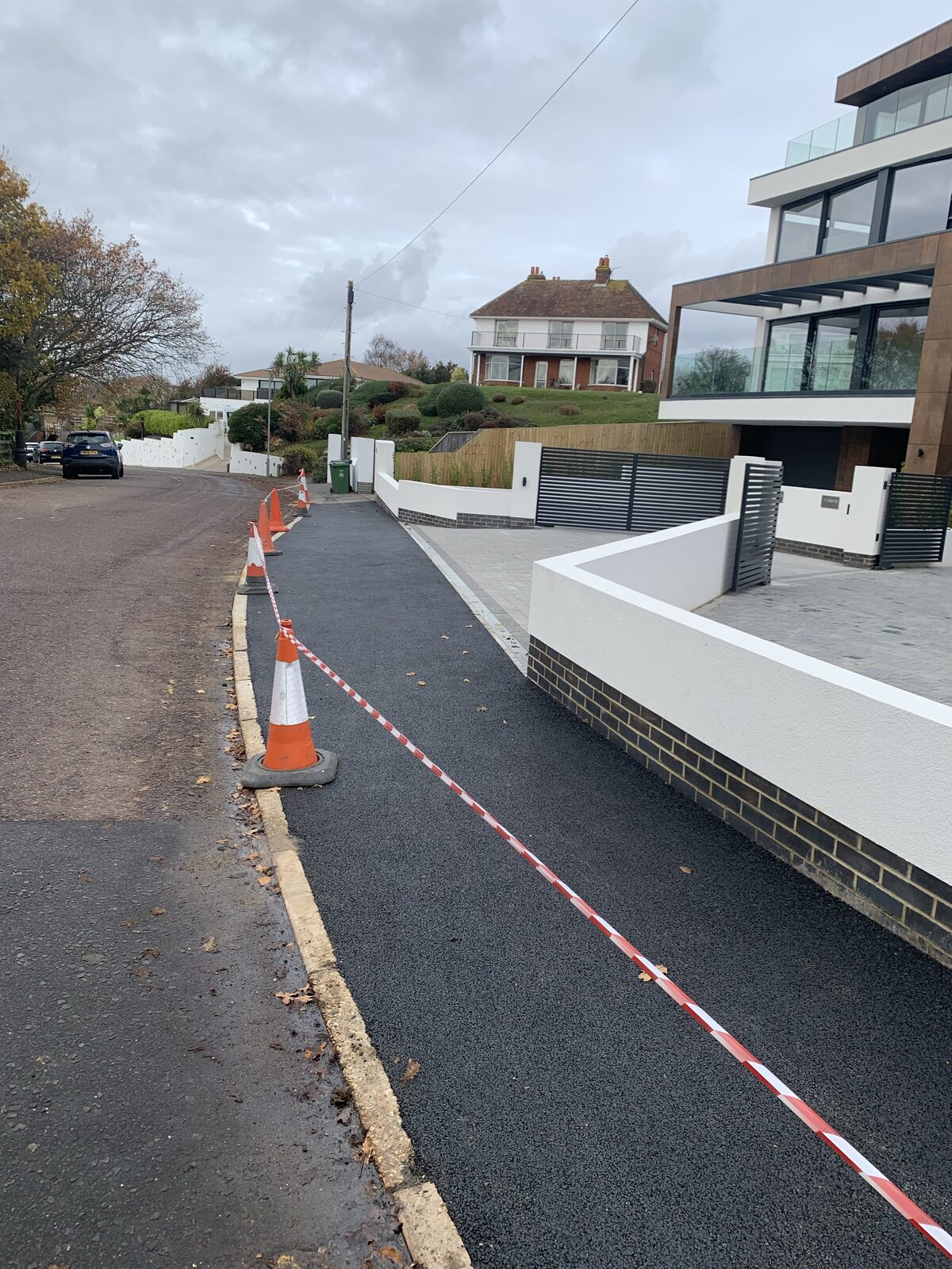 Close-up detail of a dropped kerb vehicle crossing by White & Sons