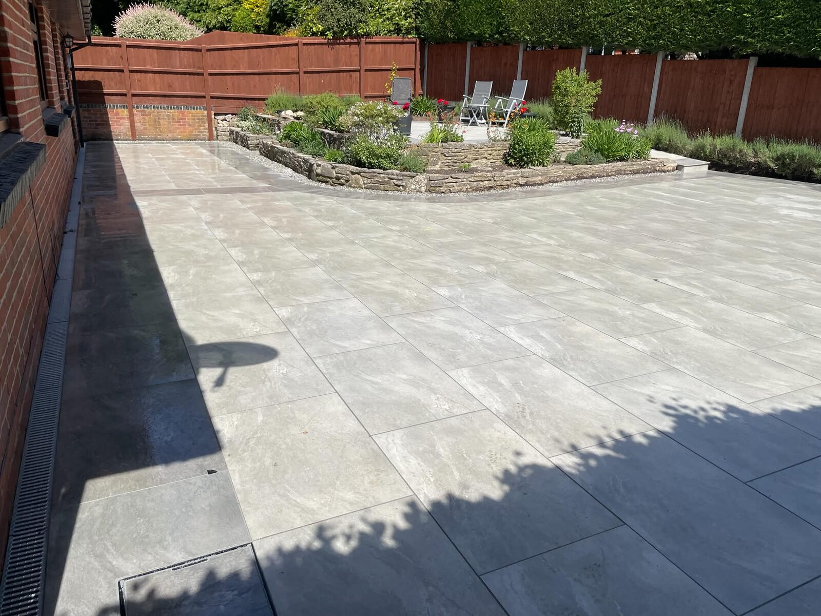 Natural stone patio project completed by White & Sons in Dorset & Hampshire (1)
